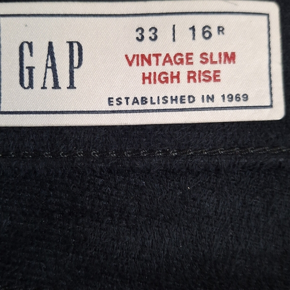 New Gap Vintage Slim High Rise Faux Leather Pants Size 16 - Picture 11 of 14